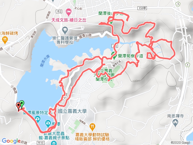 蘭潭後山步道大環繞