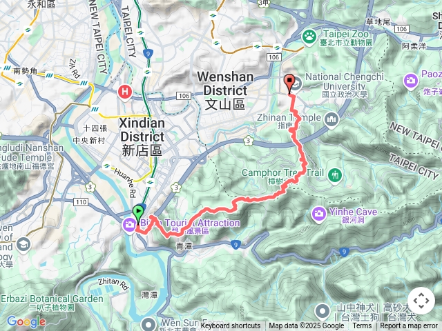 新店小獅山、大香山、待老坑山出政大