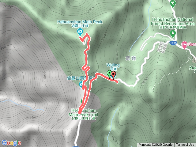 合歡主峰（武嶺-三角點）