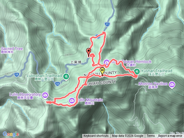 鹿林前山鹿山3山+塔塔加遊客中心預覽圖