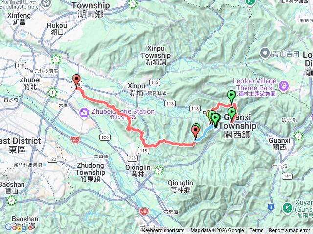 面埔頂山-樟樹窩山-三岔峰-南和山-流民窩山-西峰-水坑磨山-水坑廣山-石頭坑山-西南峰-吧哩國山-犁頭山預覽圖