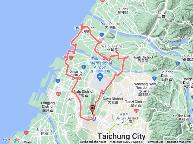 1110620單騎87K外埔忘憂谷高美濕地