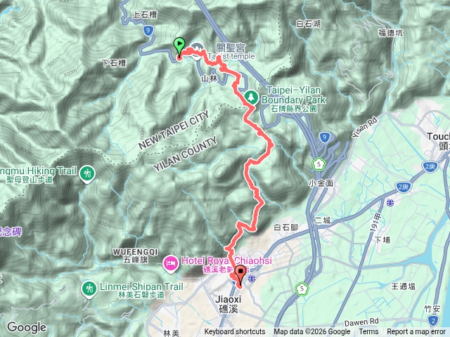 四堵古道→跑馬古道預覽圖