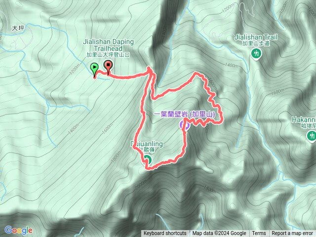 加里山P繞（避難山屋上，杜鵑嶺下）