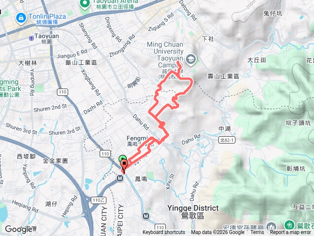 三鶯捷運鶯桃福德站到龜山山仔頂山小8
