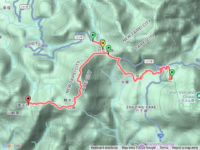 2026臺北大縱走臺北大縱走第二段：二子坪至小油坑20260409152300預覽圖