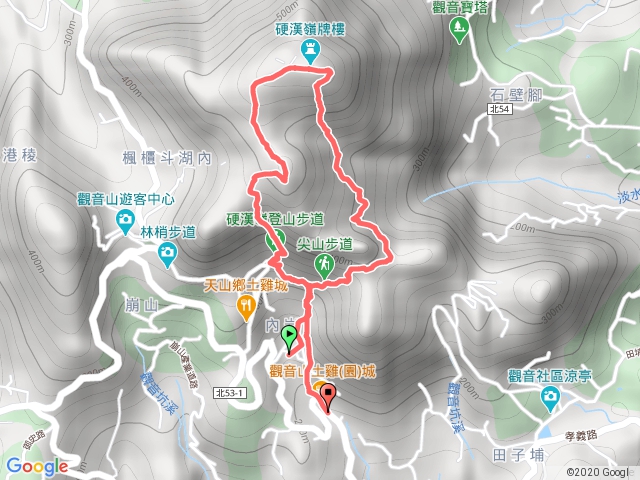 觀音山北橫古道登硬漢嶺硬漢步道環回