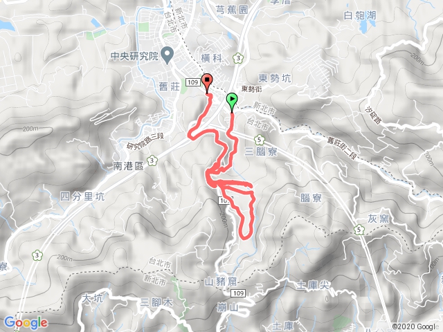 20200606山豬窟山西峰(未果)-山水綠公園-山豬窟山東峰