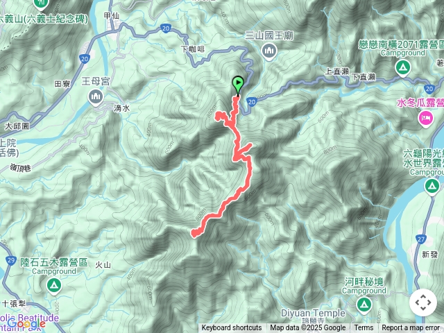 白雲山南廍亭山