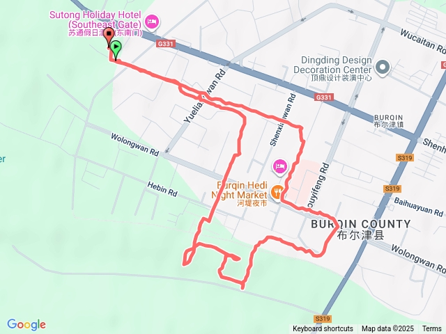 北疆布爾津夜遊