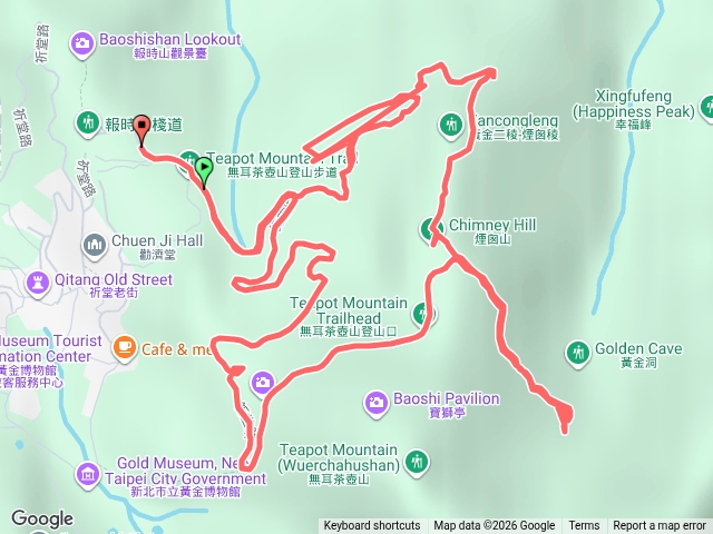 勸濟堂-黃金二稜-煙囪山-黃金台-小o型