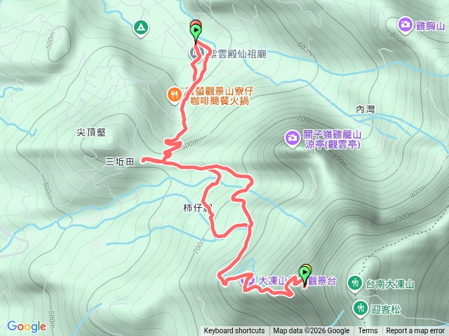 大凍山0.7k涼亭
