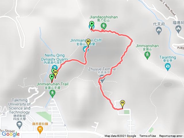 金面山登山步道