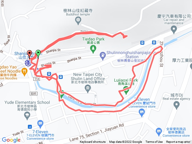 20211231山仔腳公園-鹿角溪公園-道山宮