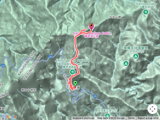 向陽管制站-向陽山-嘉明湖山屋