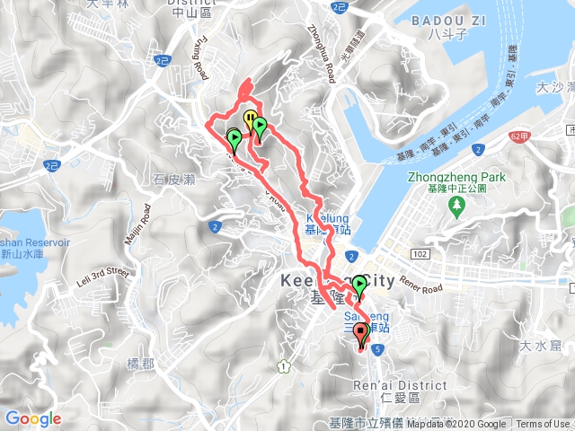 曾子寮山、大德山、摩天嶺及龍鳳山