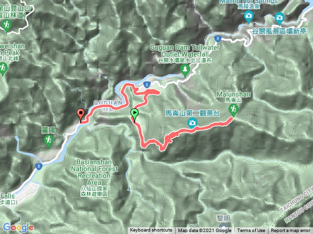 谷關七雄馬崙山健行