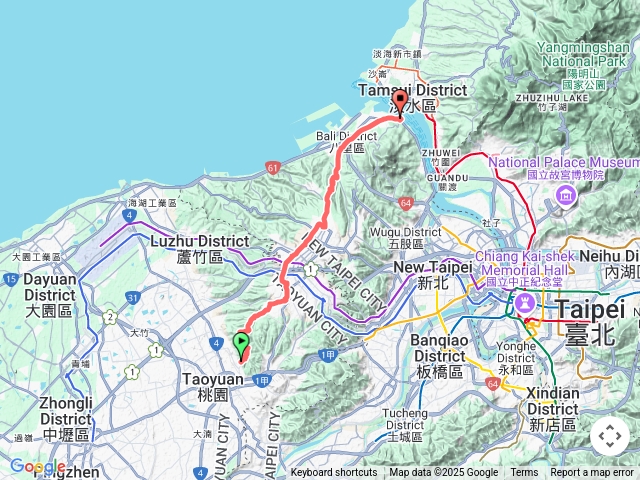 桃園-淡水（經林口.八里）