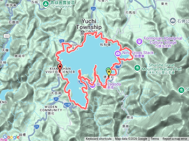 日月潭環湖步道徒步