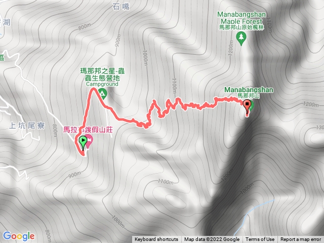馬拉邦度假山莊停車場-天然湖登山口-山頂