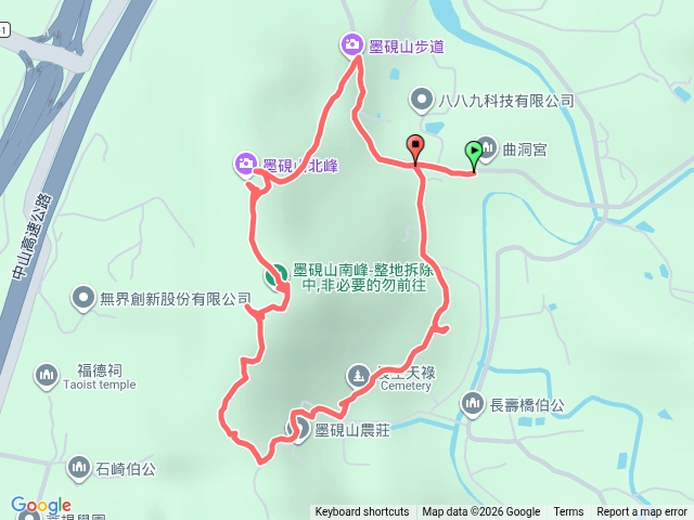 墨硯山步道環狀預覽圖