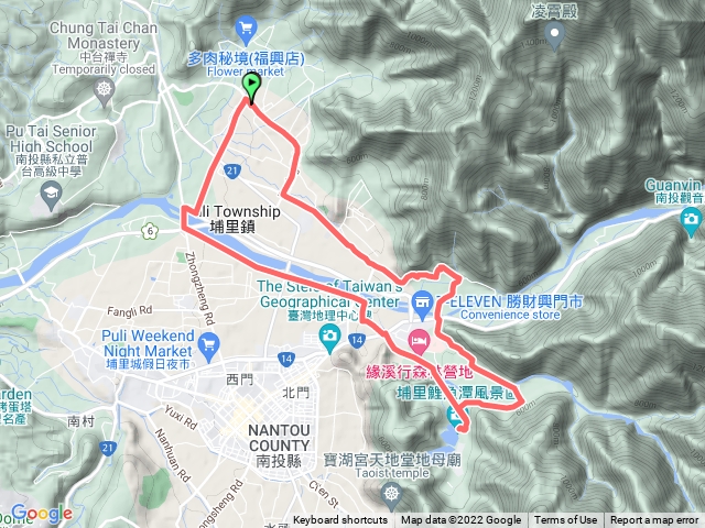 埔里路跑福興溫泉線