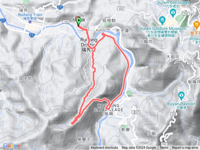 20240317瑞芳蛇子形古道蛇子形基石越嶺猴硐貓村瑞猴自行車道O型