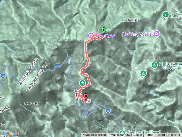 嘉明湖D3: 嘉明湖山屋>向陽山>向陽山屋>嘉明湖步道登山口預覽圖