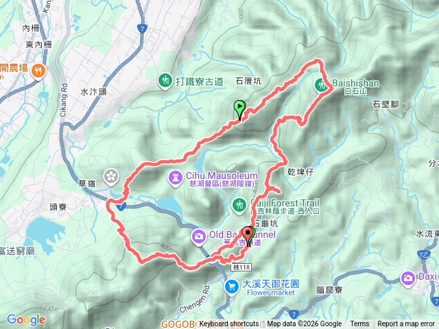 白石山頭寮山O型縱走預覽圖