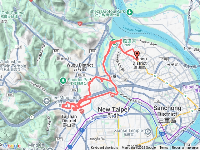 20251122 新北蘆洲微風運河 泰山楓樹湖公園(賞蒜香藤)　五股夏綠地