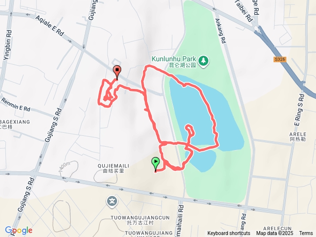 新疆和田昆崙湖、和田夜巿