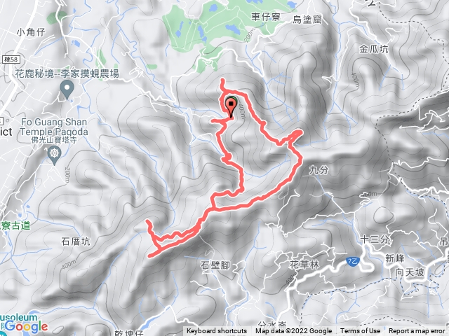 1110306 金山面山、金面山、十三分山、白石山、石厝坑山(阮老三土雞城O型)