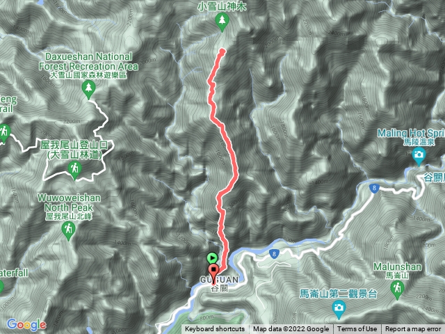 波津加山上大雪山遊樂區