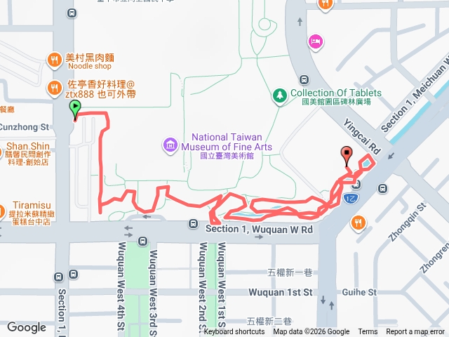 國立臺灣美術館、梅川河岸公園(再造梅川)