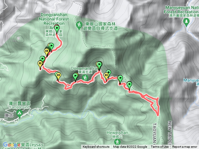 東滿步道上拉卡山