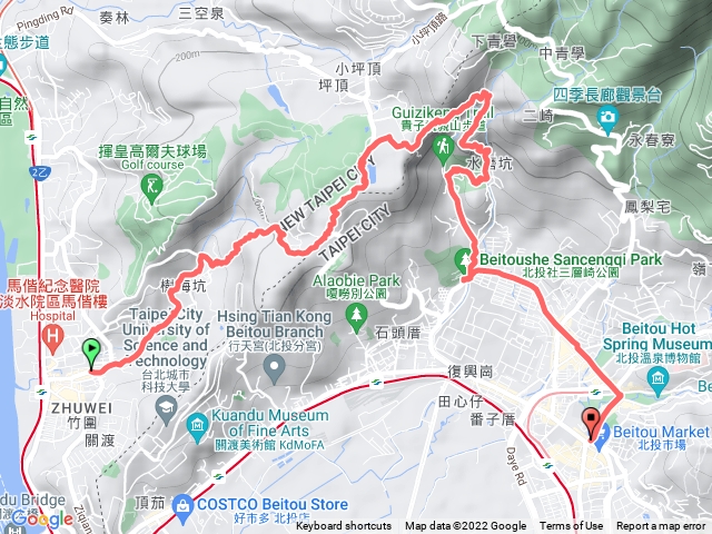 梅坑溪步道到三層崎公園竹圍