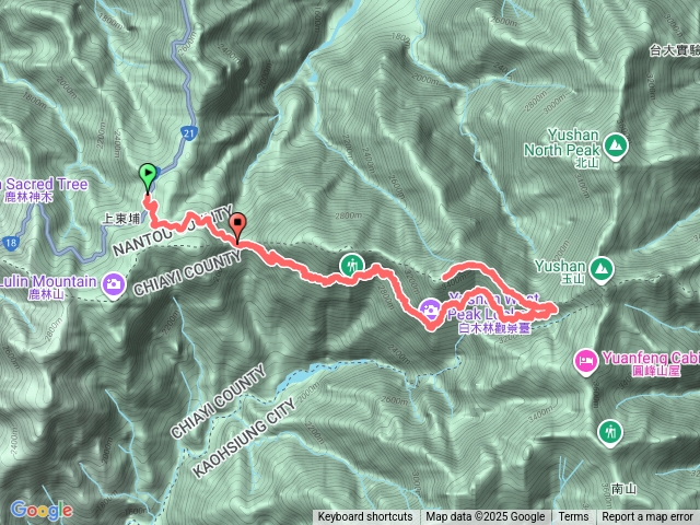 2025.10.31-11.01 玉山西峰兩日預覽圖