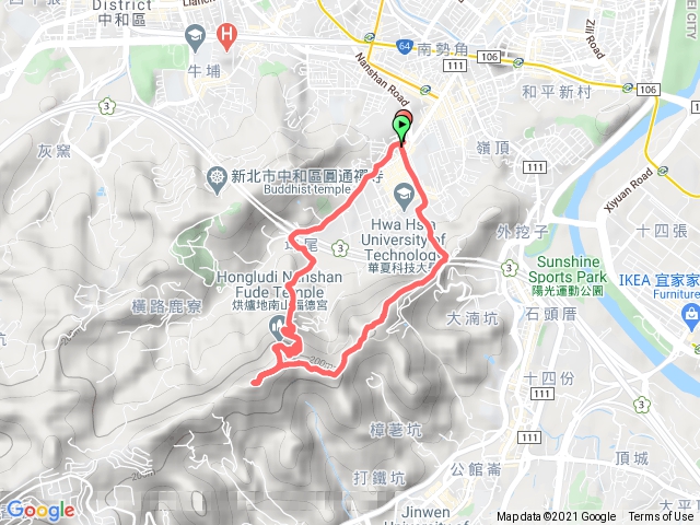 南勢角烘爐地賞櫻