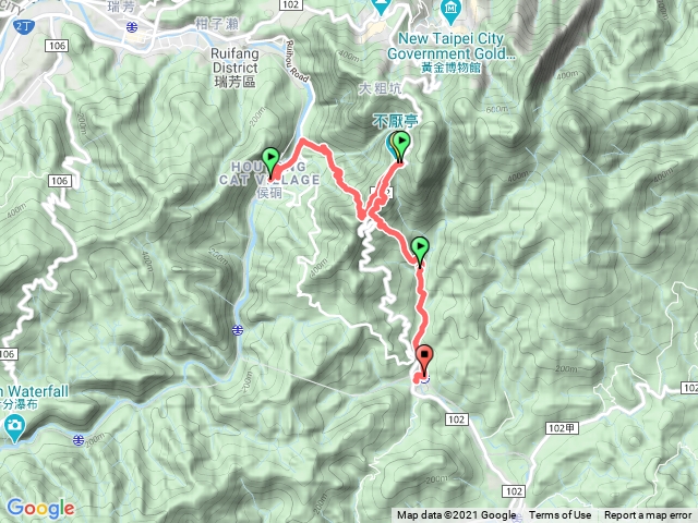 猴洞車站-金字碑古道-不厭亭-慶雲宮-牡丹車站