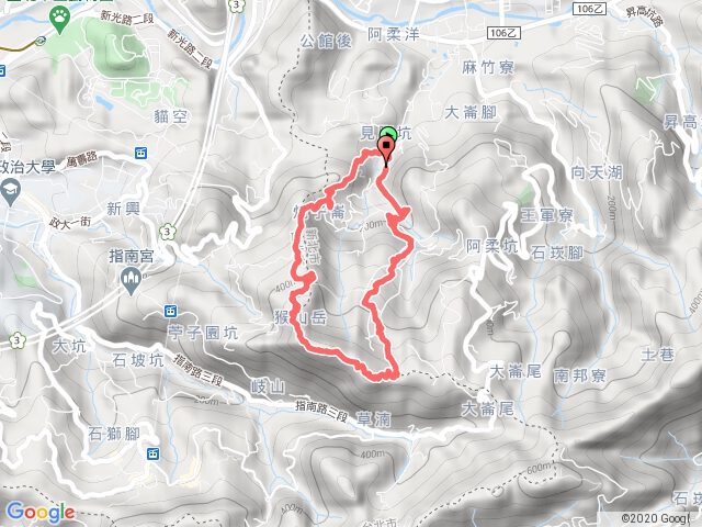 猴山岳、林家草厝、炮子崙瀑布（深坑路線）
