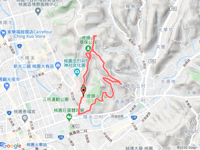 虎嶺迎風步道 虎頭山環保公園 虎頭山 龜崙山 宏德宮 O型