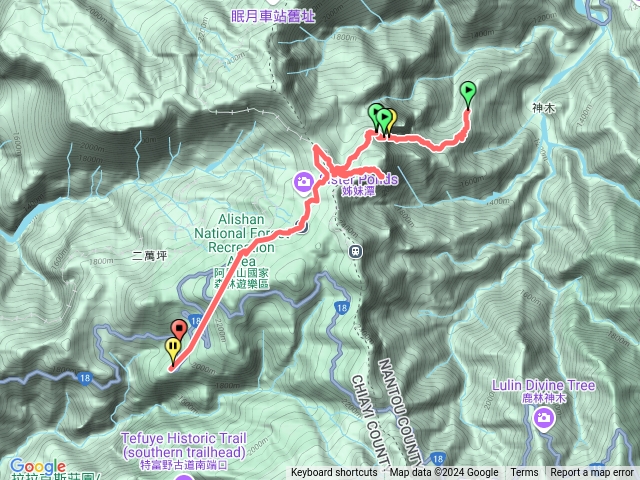 神阿縱走塔山步道
