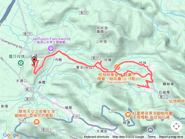 華山風景區徒步遊（劍湖、景水、光山、桂林（蟾蜍嶺、苦苓腳）預覽圖