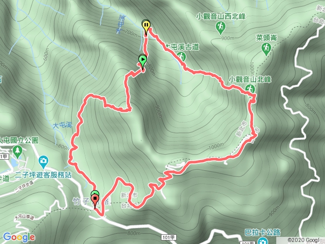 小觀音山中O縱走