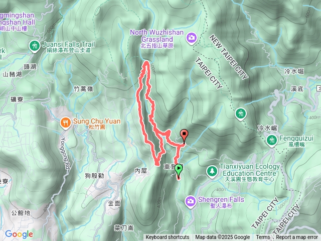 坪頂古道-內雙溪古道-瑪礁古道-頂山