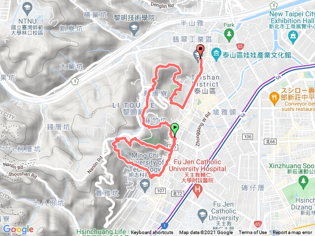 1101203頂泰山巖、義學坑、瓊仔湖山、尖凍山