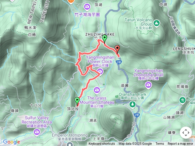 陽峰古道、大屯瀑布、草山觀瀑吊橋、猴崁古道