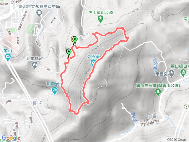 九五峰-南港山-拇指山O型環走