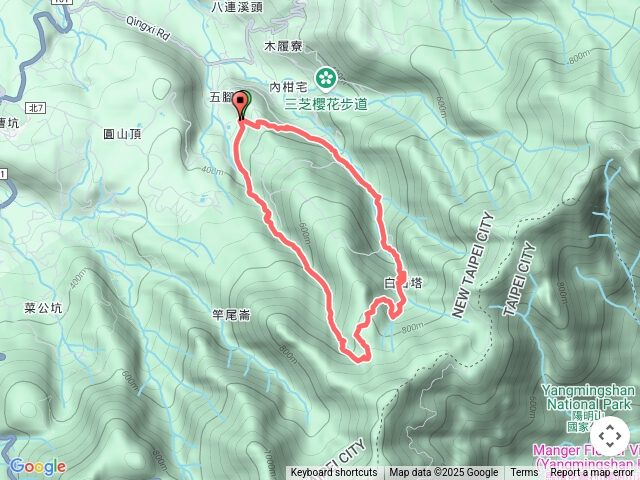 2024-07-14 三芝青山路五腳松咖啡～紅葉瀑布～內柑宅古道～茄苳坑古道～大水塔O繞預覽圖