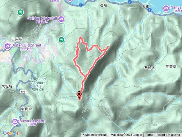 半屏山、無耳茶壼、哈巴狗岩、劍龍稜、鋸齒稜O型預覽圖